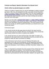 Criminal Law Report: Specific Information You Should Cover