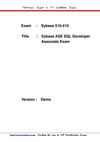 Test4pass free Sybase 510-410 exam dumps pdf download