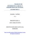 TRABAJO DE INFORMATICA AREAS Y PERIMETROS. 