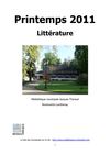 Littérature - printemps 2011