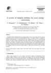 Review of Impulse Turbines for Wave Energy