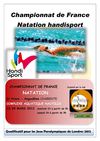 Livert Championnat de France Natation Handisport Mars 2012