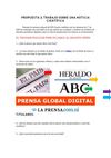 TRABAJO SOBRE UNA NOTICIA CIENTÍFICA