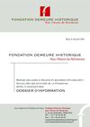 DOSSIER DE PRESSE FONDATION DEMEURE -HISTORIQUE