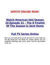 Watch American Idol Season 10 Episode 31 – The 8 Finalist Of The Season Is Sent Home - Online TV