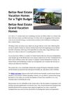Belize Real Estate Vacation Homes for a Tight Budget