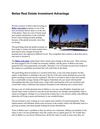 Belize Real Estate Investment Advantage
