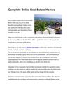 Complete Belize Real Estate Homes