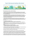 MD: Tips for Planning and Installing a Rain Garden