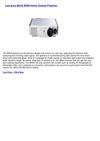 Video Projectors - BenQ W500 Home Cinema Projector