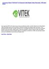 Televisions & Video - Vitek VT-EH164T 16 Channel H.264 Digital Video Recorder, 4TB Hard Drive