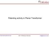 IPCalculus - Planar Transformer Patenting Activity