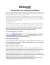 Tips to Protect Your Computers from Malware