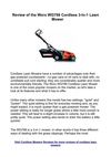 Review of the Worx WG788 Cordless Lawn Mower