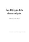 Guide du délégué de la classe