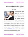 Professional Rehab Staffing Agencies in USA
