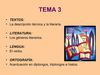 Presentación del Tema 3 (géneros literarios...)
