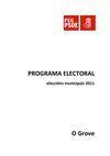 PROGRAMA ELECTORAL PSdeG-PSOE O GROVE