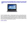 Computers & Accessories - Acer Aspire One AOD255E-13695 10.1in Netbook PC, Intel Atom N455 1.66GHz Processor, 1GB...