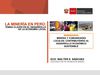 LA MINERÍA EN EL PERÚ: TEMAS CLAVES EN EL DESARROLLO DE LA ECONOMÍA LOCAL