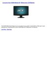Computers & Accessories - Acer H203H Bbmd 20 Widescreen LCD Monitor