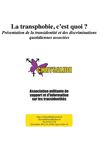La transphobie c'est quoi ? 