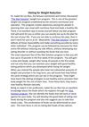Dieting for Weight Reduction