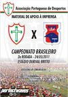 Material de apoio à imprensa - Paraná Clube x Portuguesa