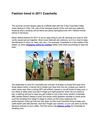 Fashion trend in 2011 Coachella