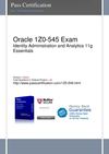 Pass ORACLE 1Z0-545 Exam