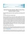 Ask the Encinitas Dentist: What To Do If You Sustain Dental Trauma