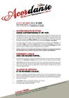 Acordanse - COMMUNIQUE DE PRESSE - jeudi 30 juin 2011 - 20h - Lyon Mermoz