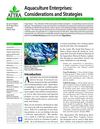 Aquaculture Enterprises: Considerations and Strategies