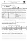Fiche de suivi Sanitaire