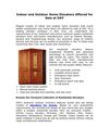 Indoor and Outdoor Home Elevators Offered for Sale at DAY