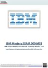 IBM IBM MASTERY 000-M78