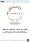 ORACLE E Business Suite 1Z0-516