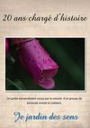 20 ans chargé d'histoire en image pour le jardin des sens