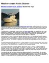 Mediterranean Yacht Charter