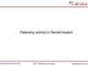 IPCalculus - Dental Implant Patenting Activity