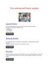  Free makeup and beauty samples