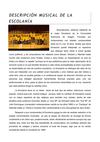 Descripción Musical y Organización de la Escolania