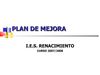 Plan de Mejora 2007/2008