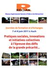 Programme du 30° anniversaire de REGAR les 7 et 8 juin 2011 