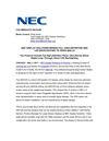 NEC DISPLAY SOLUTIONS BRINGS FULL HIGH-DEFINITION AND LED BACKLIGHTING TO VIDEO WALLS