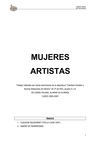 MUJERES ARTISTAS