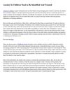 Anxiety In Children Need to Be Identified And Treated