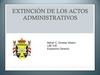 Extincion de los Actos Administrativos 