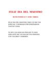 FELIZ DIA DEL MAESTRO - RUTH FONSECA