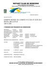 COMPTE RENDU DU COMITE 12 DU 7 JUIN 2011